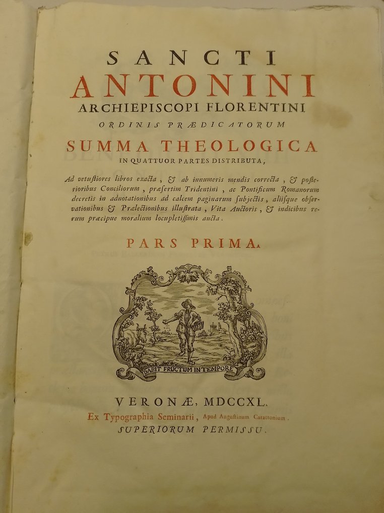 Sancti Antonini - Sancti Antonini Summa Theologica - 1740 #1.0