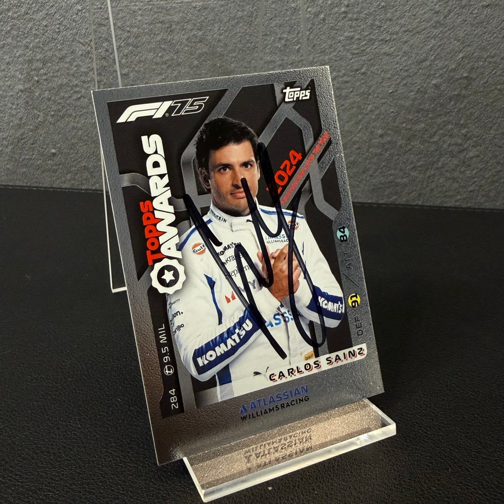 Williams - Topps Awards 284 Signed - Carlos Sainz - 2025 - Trading Card #1.0