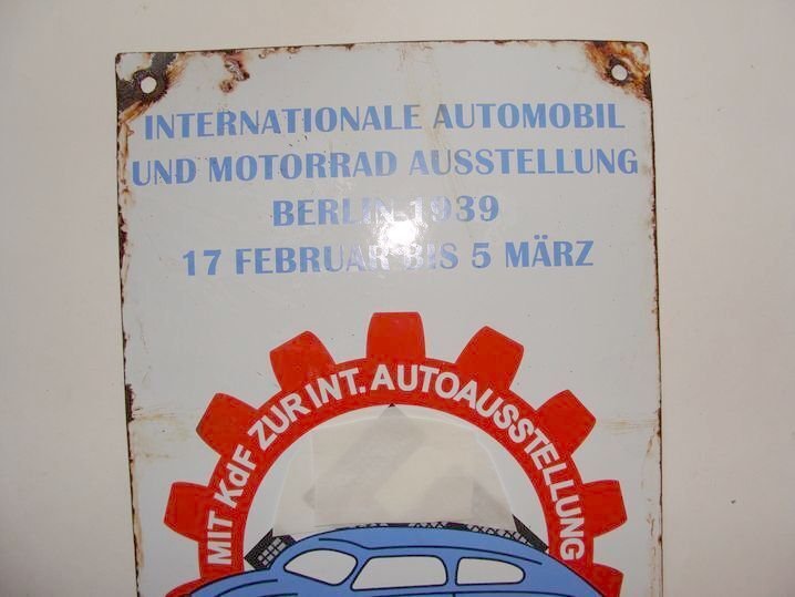 International Automobile and Motorcycle Exhibition Berlin 1939, February 17 to March 5 - Enamel sign - Enamel #4.3