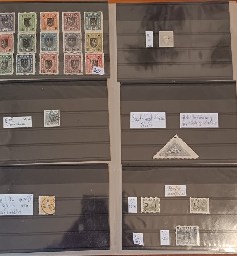 Europe 1850/1945 - Collection of 135 index cards with the main theme of Austria and international participation. #2.1