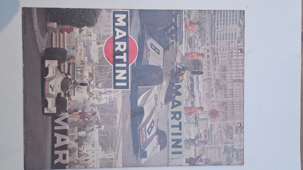 Martini Fórmula 1 Brabham Mónaco - Señal - cartón plastificado #3.2