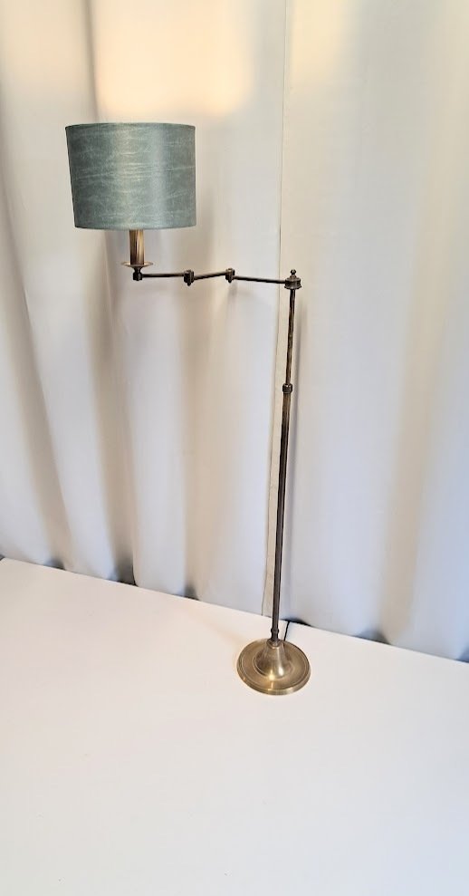 Φωτιστικό δαπέδου με αναδιπλούμενο βραχίονα - Ρυθμιζόμενο σε ύψος - Μπρούτζος #3.2