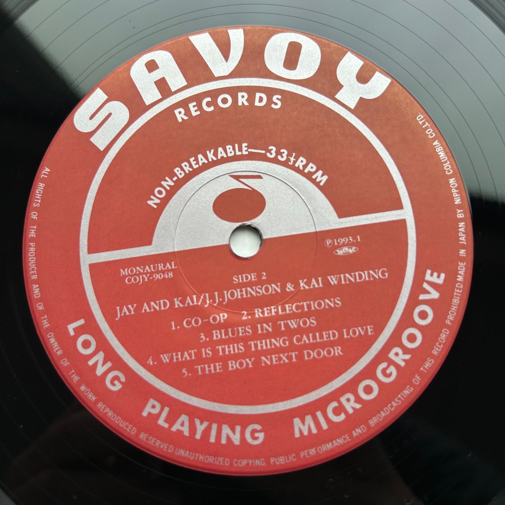 Jay Jay Johnson & Kai Winding - Jay & Kai - Single vinylplade - 1993 #4.3