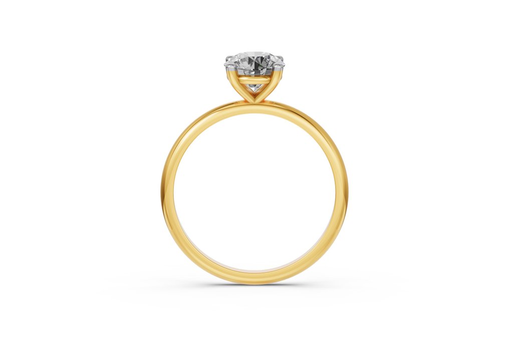 没有保留价 - 戒指 - 14K包金 黄金 -  1.55ct. tw. 钻石 (实验室培育) #2.1