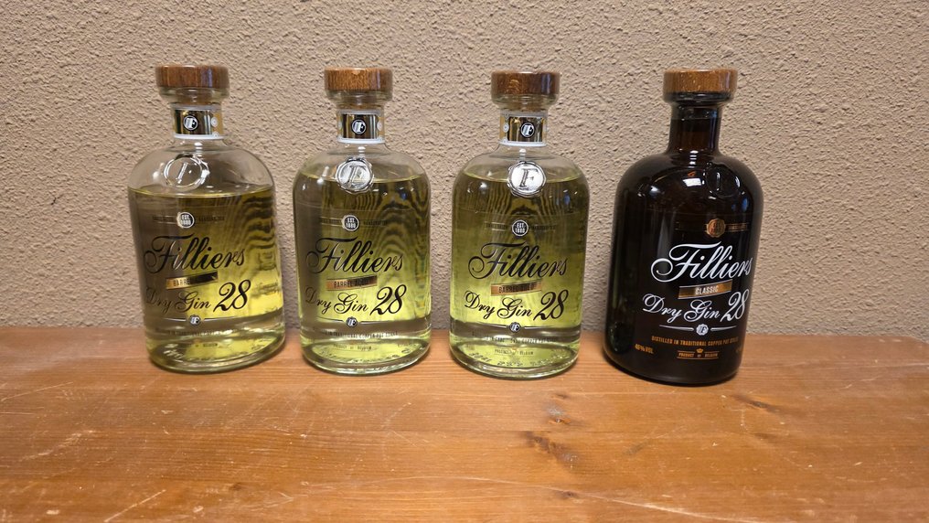 Filliers - Barrel aged & Classic  - 70 cl - 4 flasker #1.0