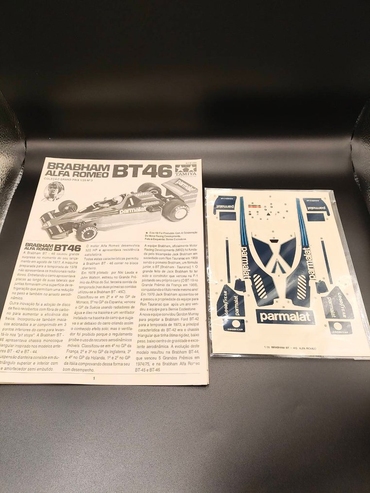 Tamiya 1:20 - Modelsæt  (20003) - Grand Prix Collection No.3 MADE IN BRASIL BRABHAM BT46 ALFAROMEO 2003【Includes one driver figure】 #4.3