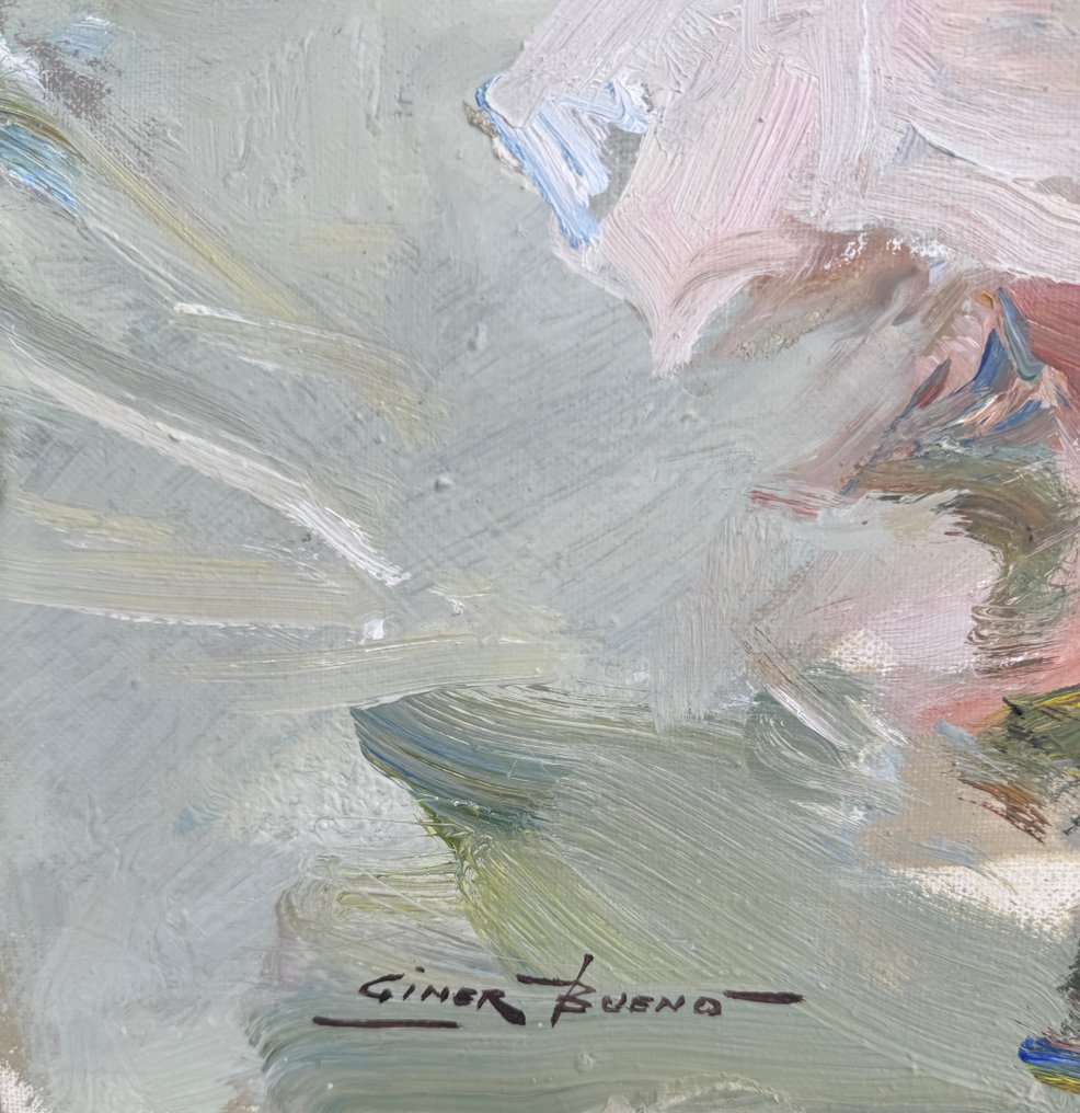 Luis Giner Bueno (1935–c.2000) - Escena de playa tributo a Joaquín Sorolla #2.1