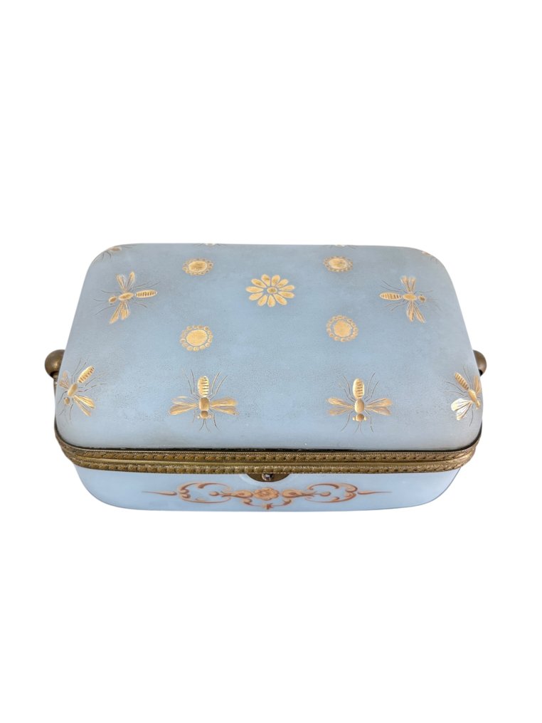 Boks - Forgyldt bronze, Opalglas #2.1