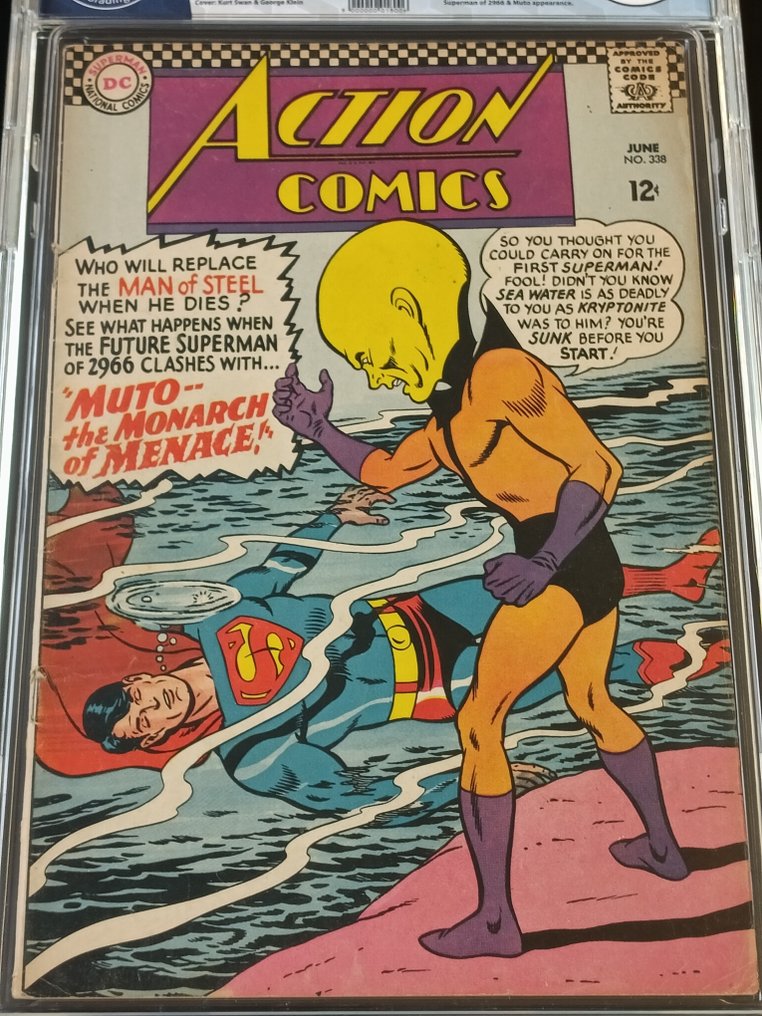 Action Comics #338 - EGC 8.9 - Muto -- Monarch of Menace! - 1 Graded comic - EO - 1966 #2.1
