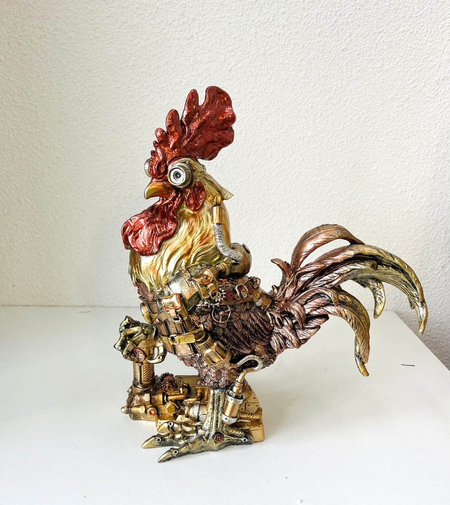 Exclusief S.Buru - Sculpture, XXL STATUE-signed-***BIG ROOSTER*** - 35 cm - Resin - 2024 #1.0