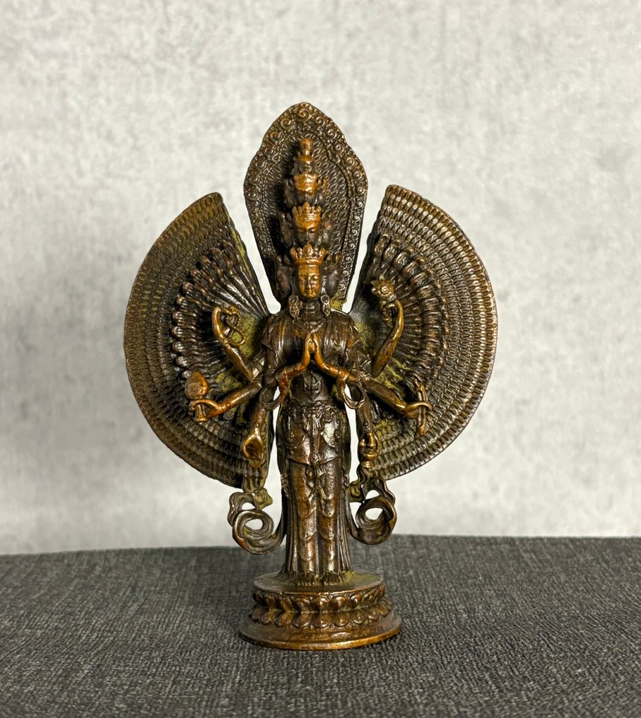 Buddhist figurine - Bronze - Tibet - Late 20th century #1.0