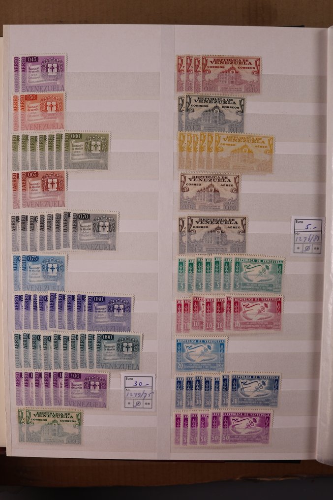 委内瑞拉 1958/1990 - 库存在 Importa 店铺账簿中 - 无最低价 #3.2