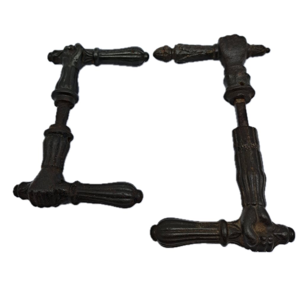 Antico Maniglia per porta - 1920-1930 - Due maniglie di porta antiche  #1.0