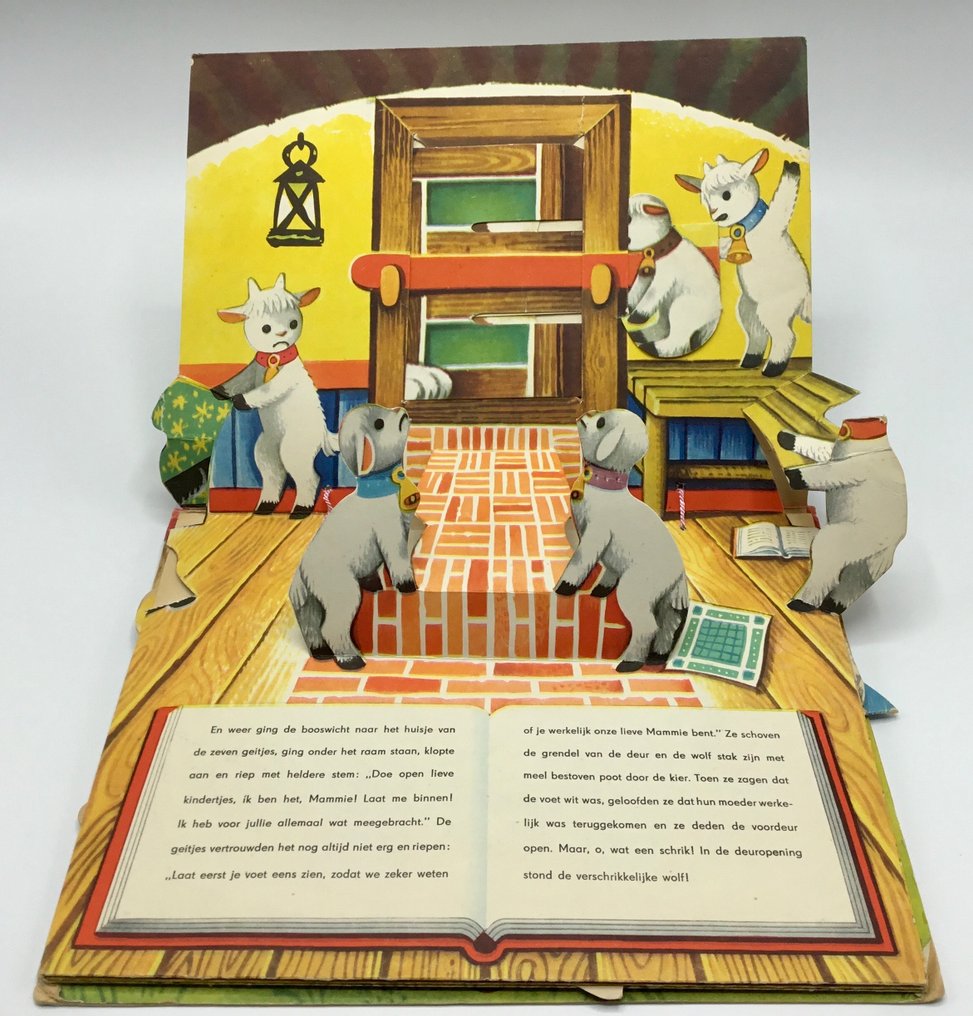 Vojtěch Kubašta - De Wolf En De Zeven Geitjes - Pop-Up Boek - 1969 #4.3