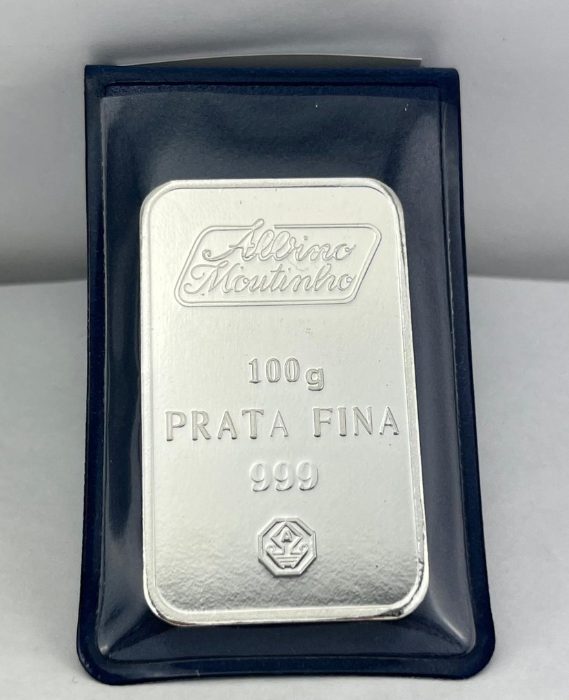 50 grams, 100 grams - Silver .999 - Albino Moutinho - Sealed & with certificate  (No reserve price) #1.0