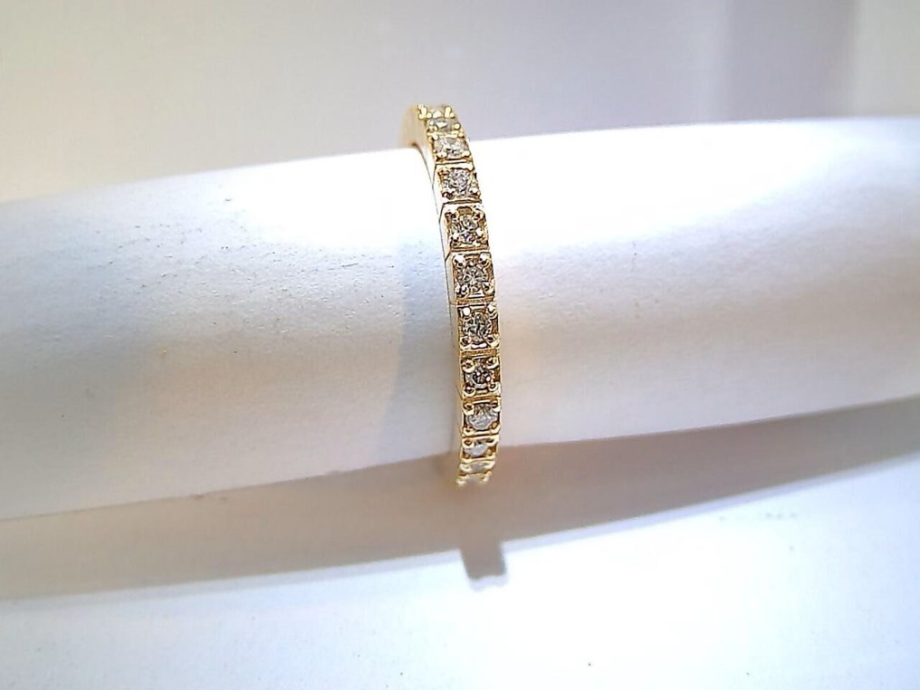 Sormus - 18 kt. Keltakulta -  0.56ct. tw. Timantti (Luonnollinen)  - Ääretön rakkaus #4.3