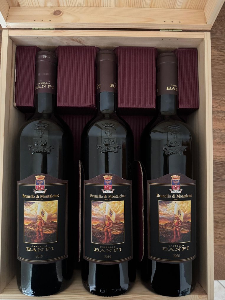 2018, 2019 & 2020, Banfi - Μπρουνέλο ντι Μονταλσίνο - 3 Bottles (0.75L) #2.1