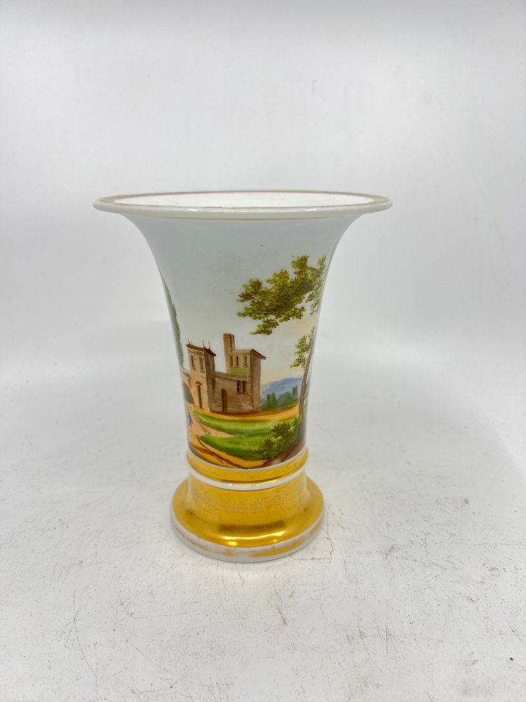 花瓶  - 瓷器 - 古董法国花瓶 #2.1