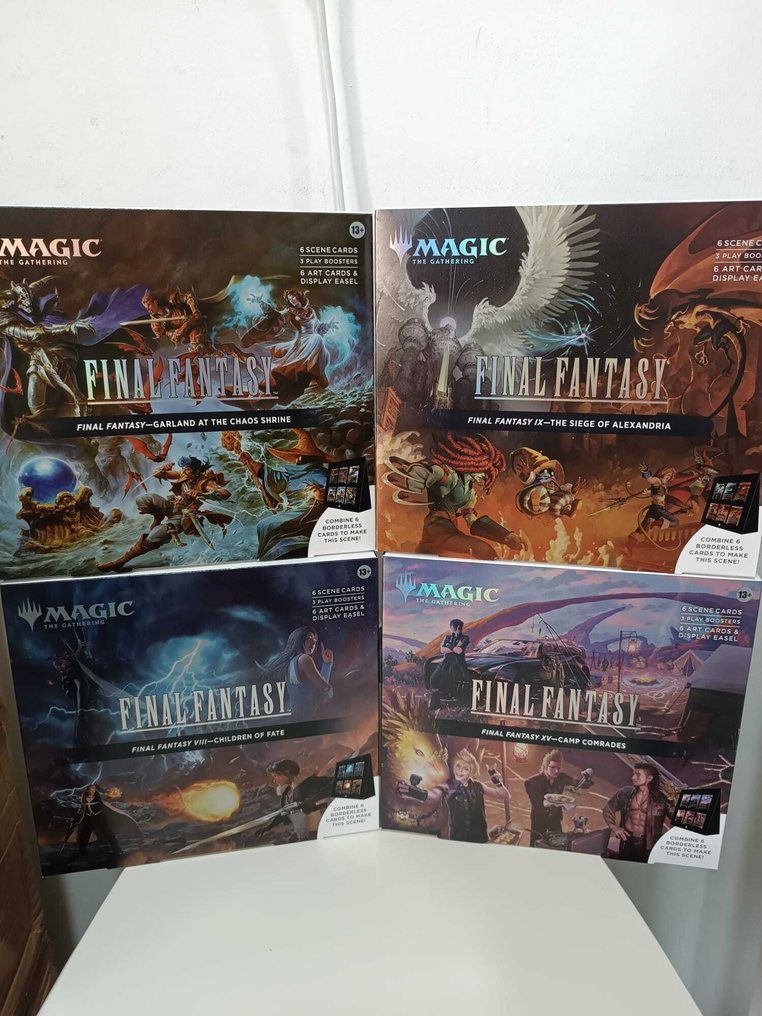 Wizards of The Coast - 4 Booster pack - Magic: The Gathering - Magic the Gathering Final Fantasy Scene Box Display Pack 4 #1.0
