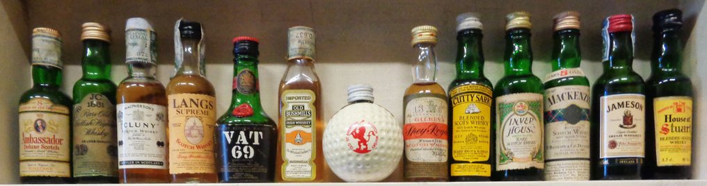 Various Scotch whisky - Canadian - Irish whiskey - Miniature  - b. 1960s to 1990s - 5cl - 50 bottles #1.0