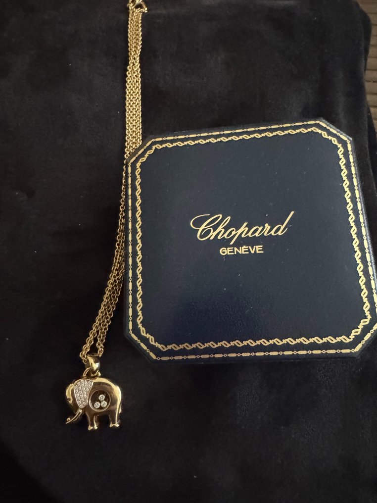 Chopard - 2-osainen korusetti - Happy Diamonds - 18 kt. Keltakulta - Timantti #3.2