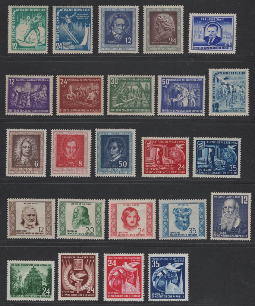 东德  - 自1952/53年以来，包括“头脑”和“第五个五年计划I”在内。 #1.0