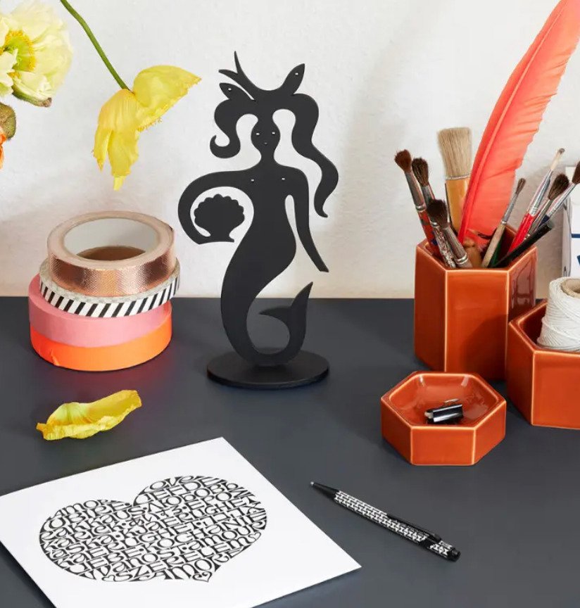 Zierornament - Vitra - Silhouette Meerjungfrau - Schweiz - Alexander Girard #2.1