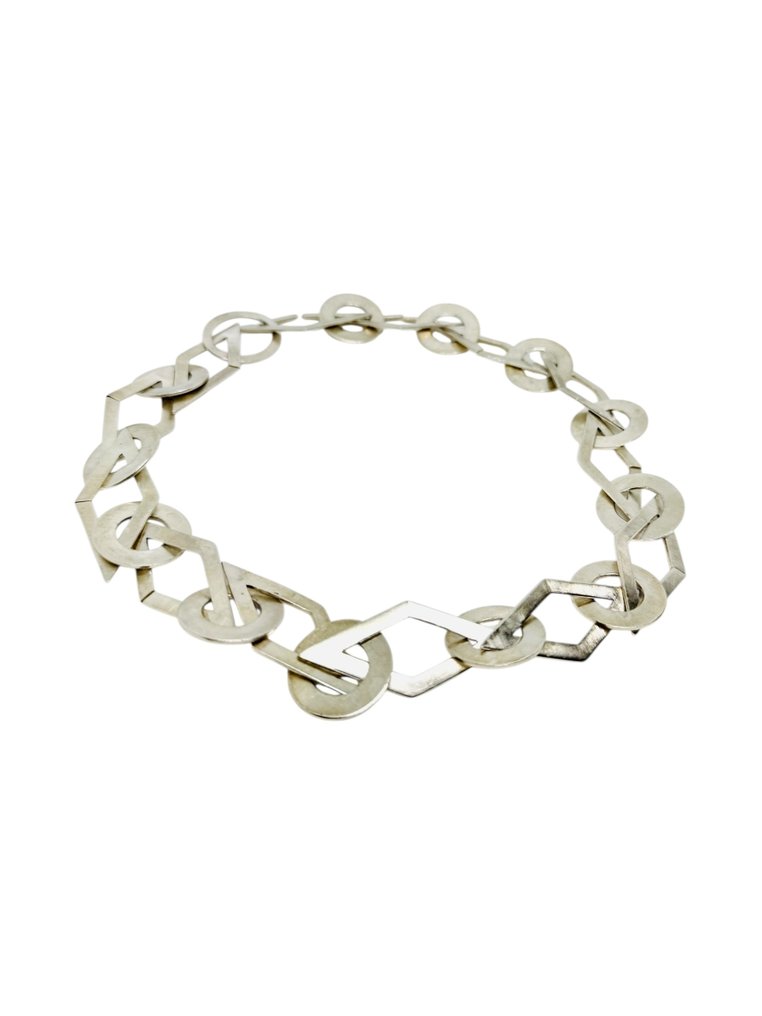 χωρίς τιμή ασφαλείας - Statement κολιέ Ασημί - Σχεδιασμός έργου/Γκαλερί #3.2