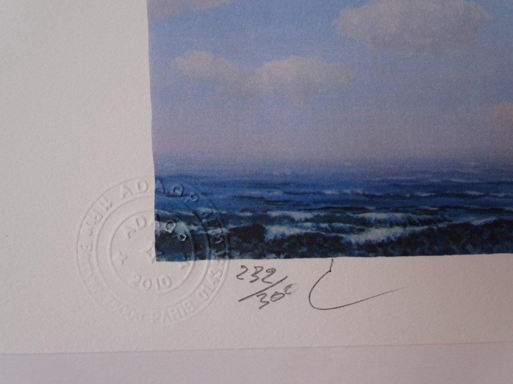 René Magritte (1898-1967),  (d´apres) - La Flèche de Zénon #4.3