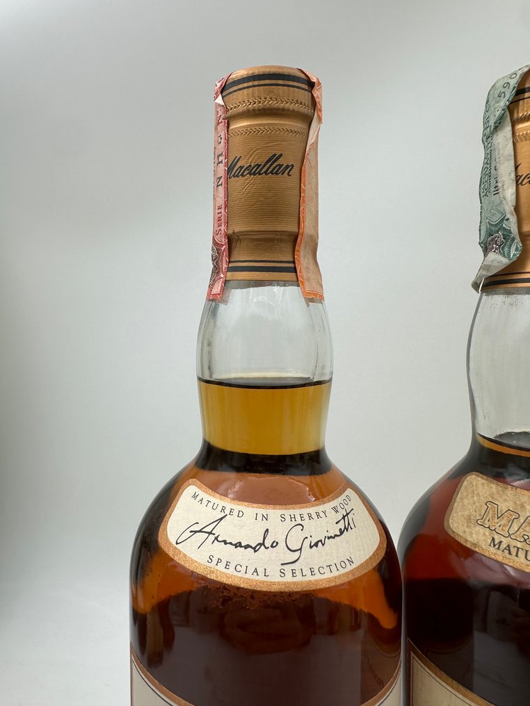 Macallan 7yo - 10yo - 12yo  - b. 1990s - 70cl - 3 bottles #4.3
