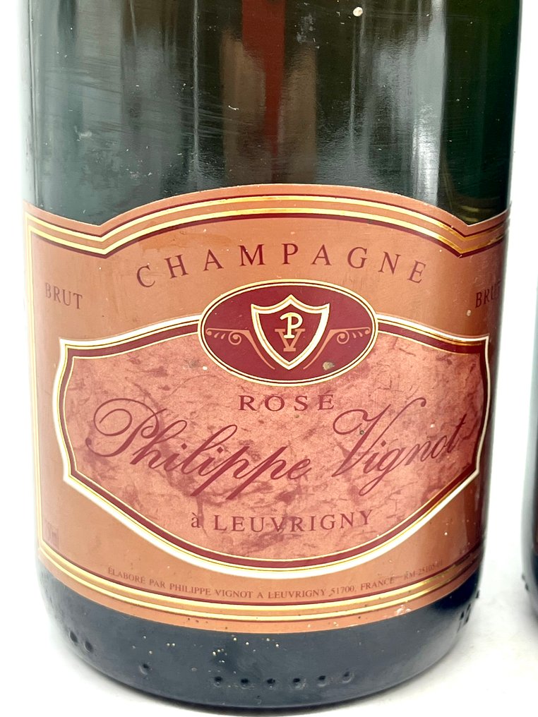 Philippe Vignot, Leuvrigny 1990s - Champagne Brut, Rosé - 4 Pullot (0.7 L) #3.2