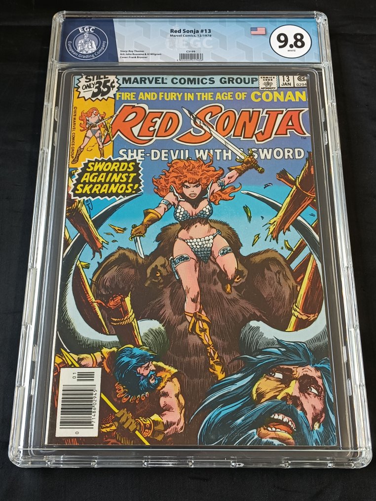 Red Sonja (Vol. 1) #13 - EGC 9.8 - Shall Skranos Fall? - 1 Graded comic - EO - 1978 #1.0