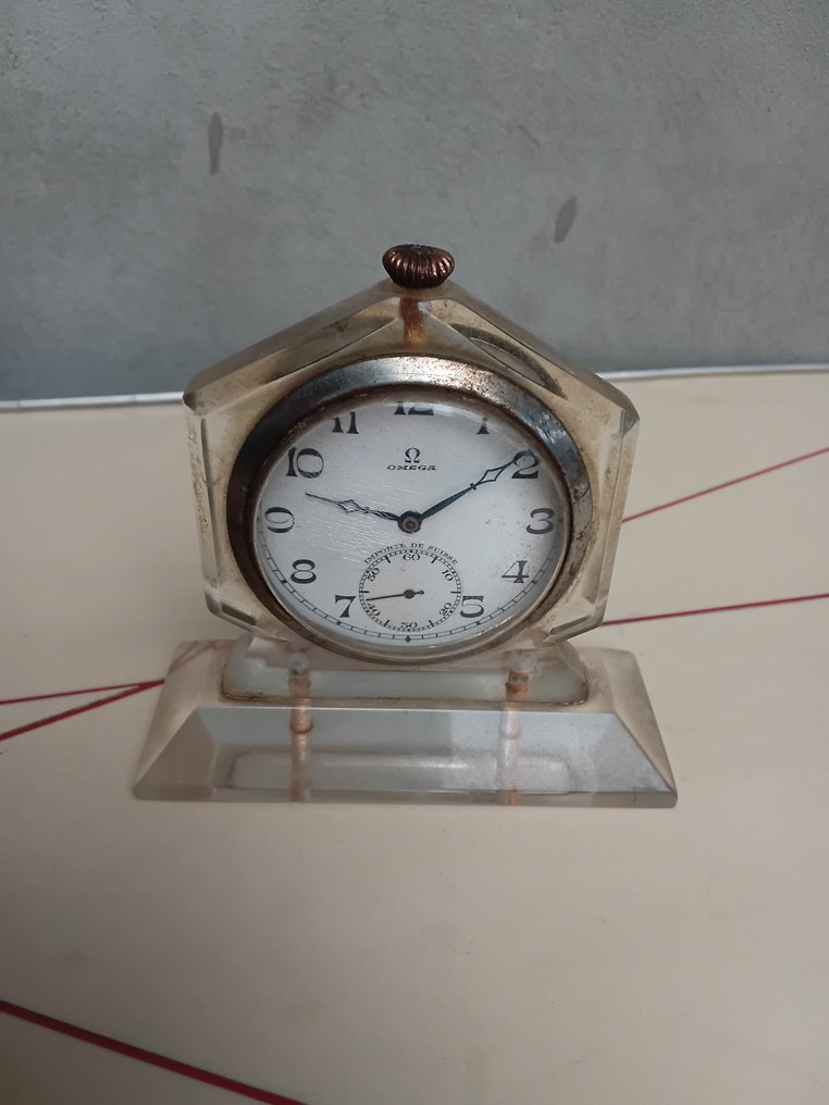 Table/desk clock -   Metal - 1900-1910 - Omega watch #1.0