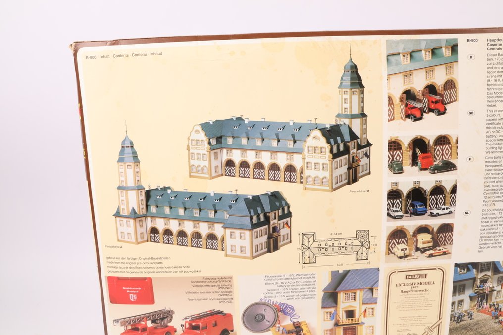 Faller H0轨 - B-900 - 模型火车拼搭套件 (1) - 消防站 'Exclusiv Modell 1987' #2.1