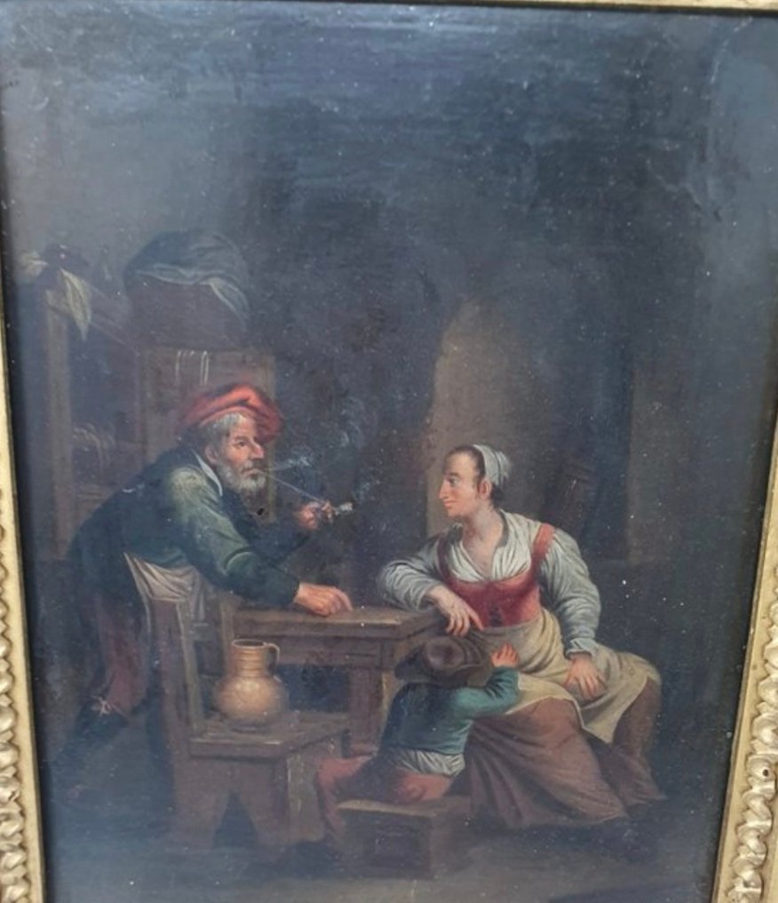 Dutch school (XIX) - Taverna con  personaggi #4.3