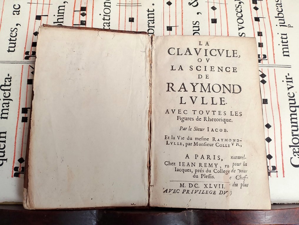 LULLE, Raymond - La clavicule ou Science de Raymond Lulle... occultisme esoteric book - 1647 #2.1