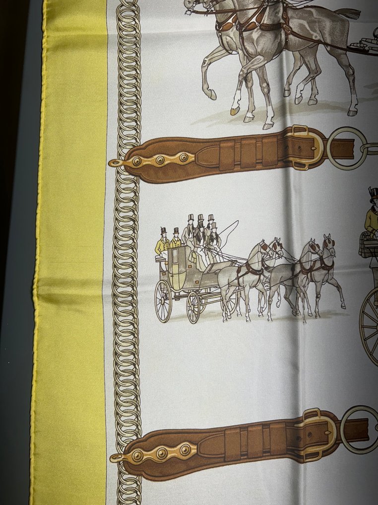Hermès - Attelages à Quatre 1820–1860 - 薄絹 #4.3