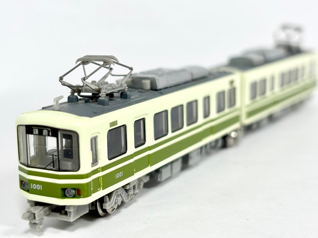 MODEMO N - NT25 - Modeleltog (1) - Enoden 1000 Series Standard Livery – 2-vogns sæt (Motorvogn + Trailervogn) - Enoshima Electric Railway (Enoden) #1.0