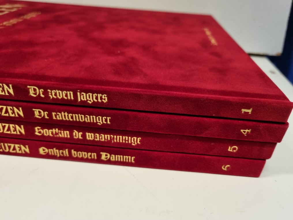 De Geuzen 1, 4, 5 & 6 - De zeven jagers /De rattenvanger / Soetkin de waanzinnige / Onheil over Damme - opdrachttekening - 4 Album - First edition - 2005/2010 #2.1
