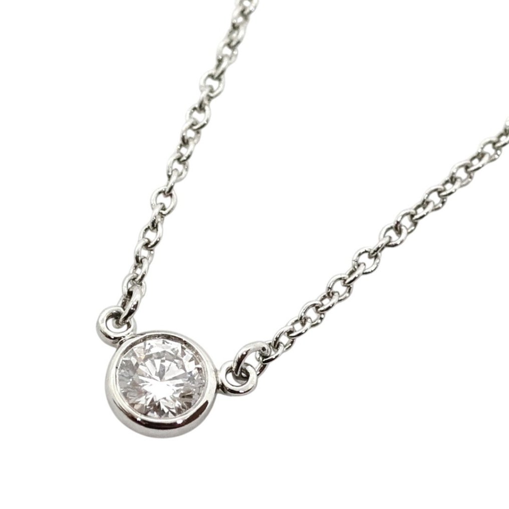 Tiffany & Co. - Nyaklánc medállal - Diamonds by the Yard Single Diamond Pendant Platina #1.0