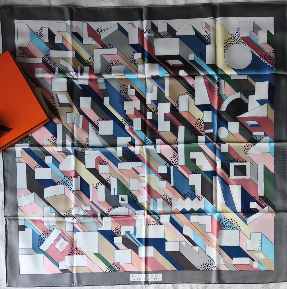 Hermès - ON A SUMMER DAY by Nigel Peake. Neuf - Φουλάρι #1.0