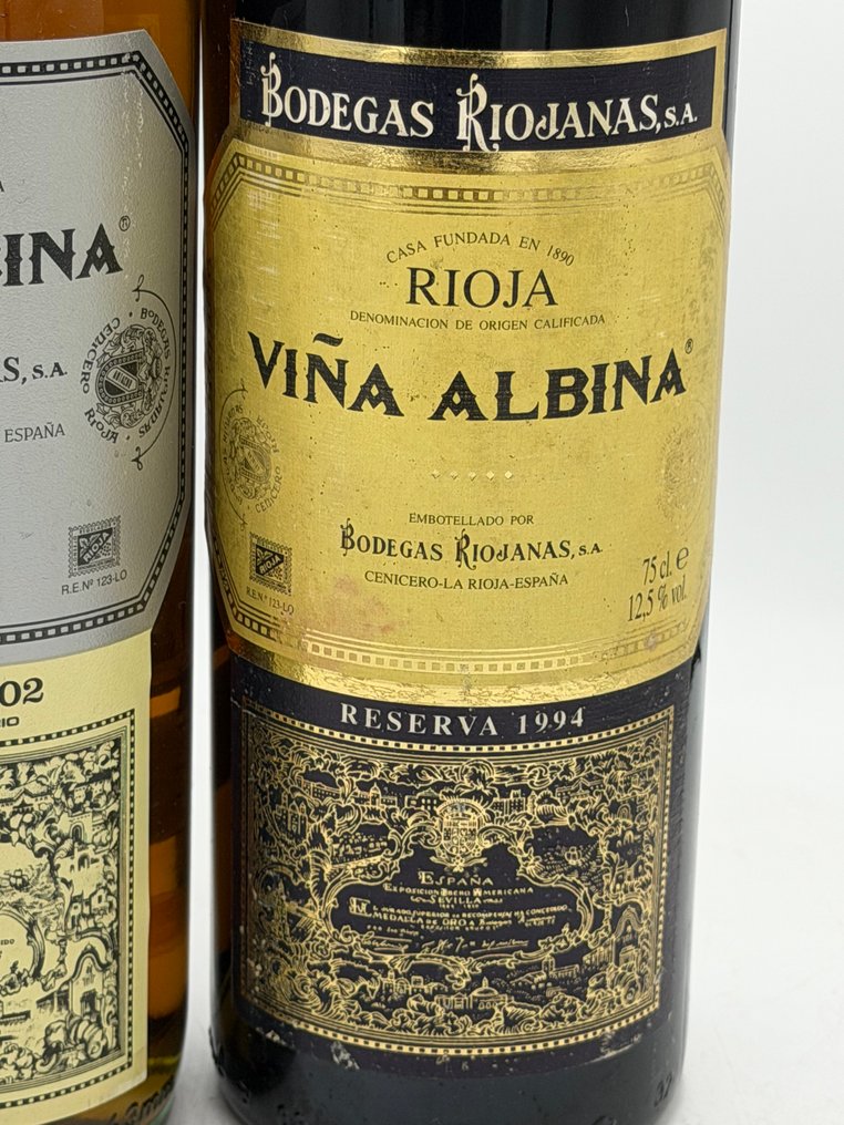 1994 & 2002 Bodegas Riojanas, Viña Albina - 里奥哈 Reserva - 6 Bottles (0.75L) #3.2