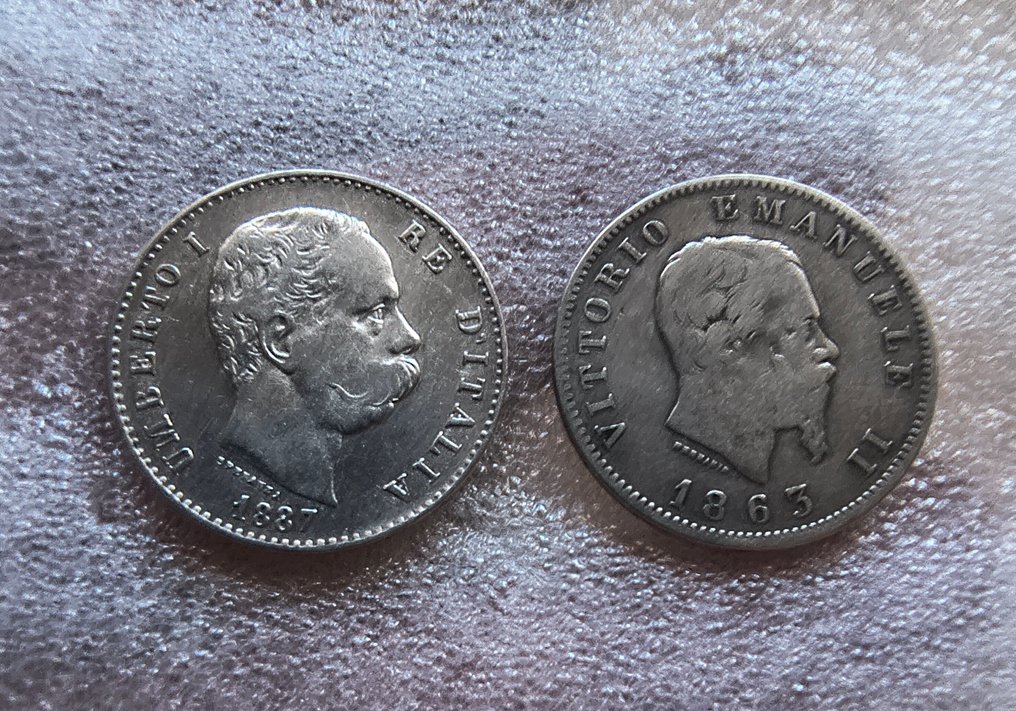 Ιταλία, Βασίλειο 1 Lira 1863/1887  (χωρίς τιμή ασφαλείας) #2.1