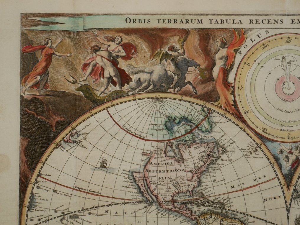 Wereld - World; Bastiaan Stoopendaal - Orbis Terrarum Tabula .. - 1686 #2.1
