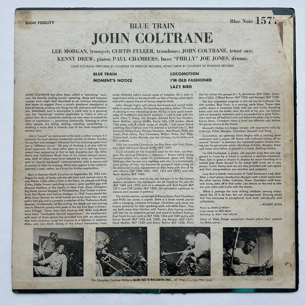 John Coltrane - Blue Train [U.S. Mono] - Μονός δίσκος βινυλίου - Mono - 1959 #2.1