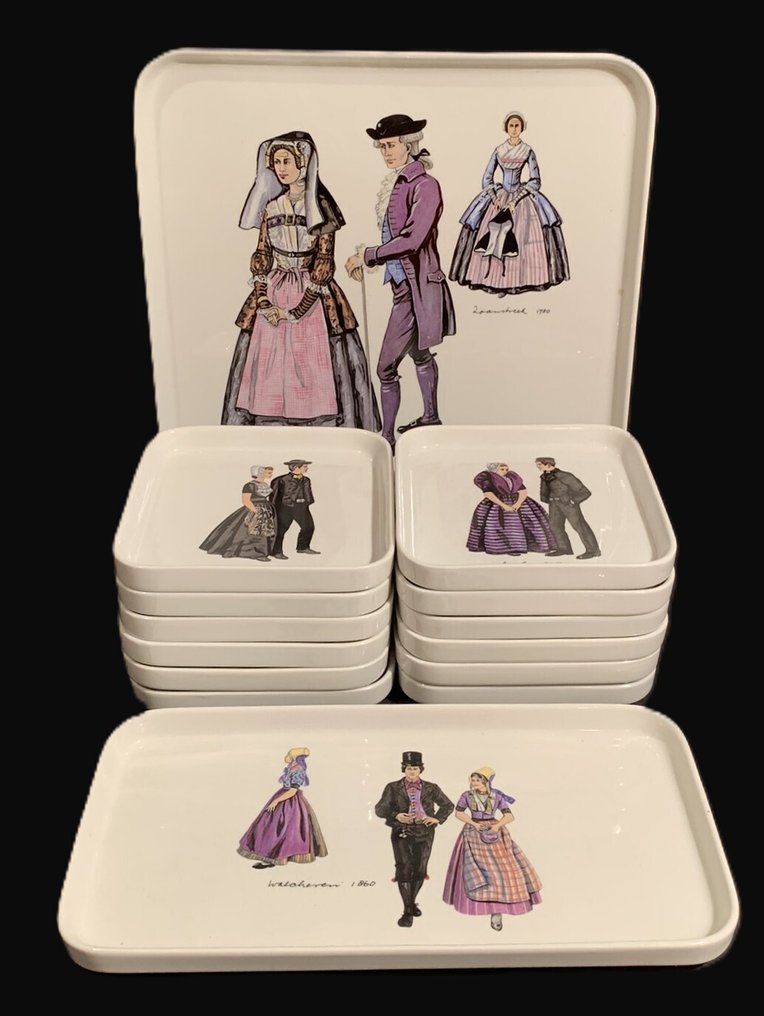 Villeroy & Boch - Σετ ζαχαροπλαστικής/κέικ (14) - Πορσελάνη - Δημοτική ενδυμασία #2.1