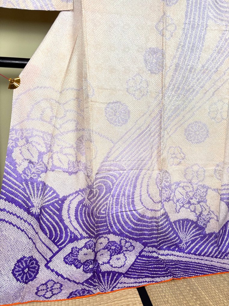 日本和服，全部为Shibori工艺——无底价 - 絲 - 日本 - 平成時期（1989年至今） #1.0