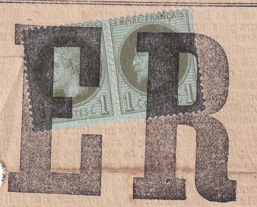 法國 1872 - 报纸上的超级对版，排版打码 - Yvert n°25 #1.0