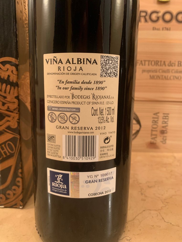 2012 Bodegas Riojanas, Viña Albina & 2013 Bodegas Riojanas, Monte Real - Ριόχα Gran Reserva - 2 Magnums (1.5L) #2.1