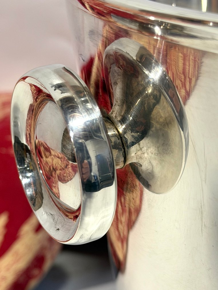 SAINT MÉDARD - 香檳冷卻器 - Le CHARDON,冰桶 -1930年代 - 鍍銀 - 独家,镀银 #4.3